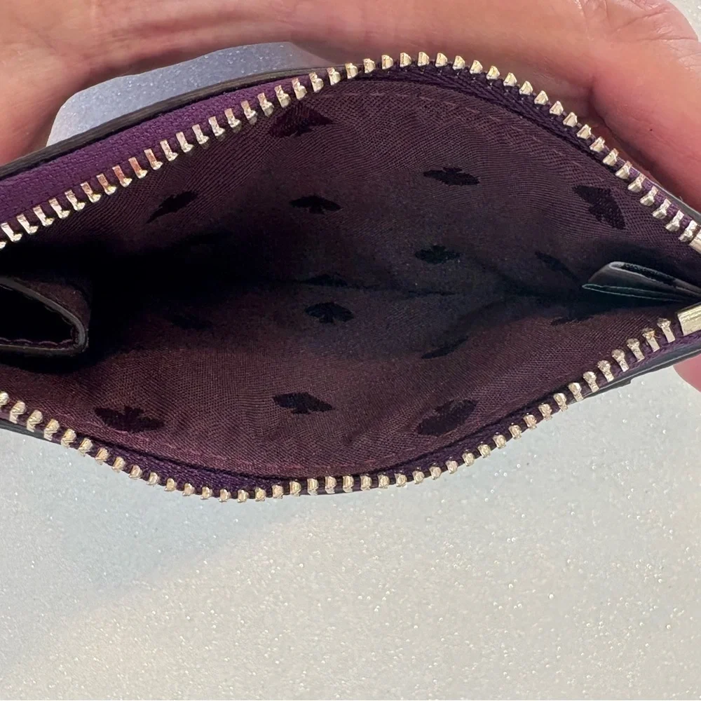 Kate Spade New York Darcy Medium Zip Card Holder Ripe Plum